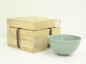 志若窯造　青磁茶碗（保護箱）